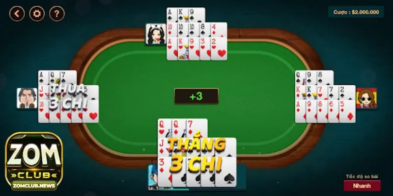 Những ưu điểm nổi bật của game bài binh xập xám tại Zomclub