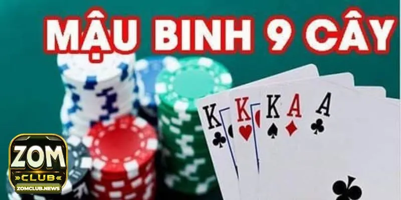Sự phổ biến của game bài binh 9 cây tại Zomclub