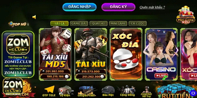 Những điểm nổi bật của giới thiệu Zomclub